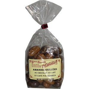 Amandes Grillées au chocolat au lait et café Pur arabica
