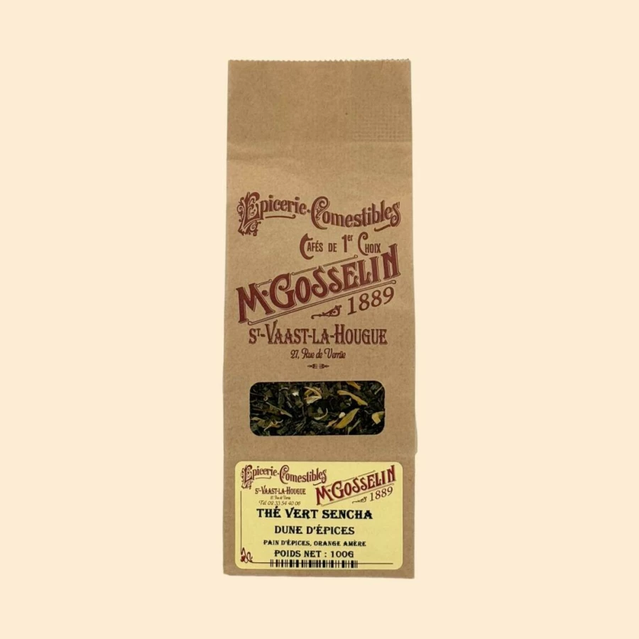 Thé vert sencha "dune d'épices"