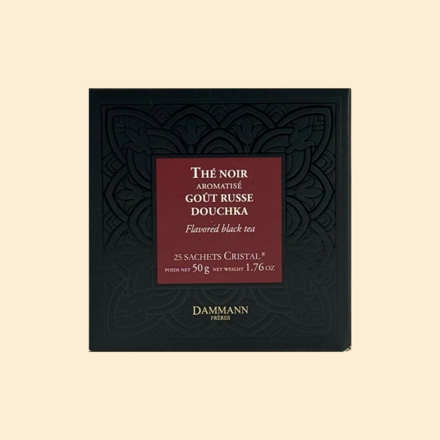 Boîte 25 sachets - Thé noir aromatisé "goût russe Douchka"