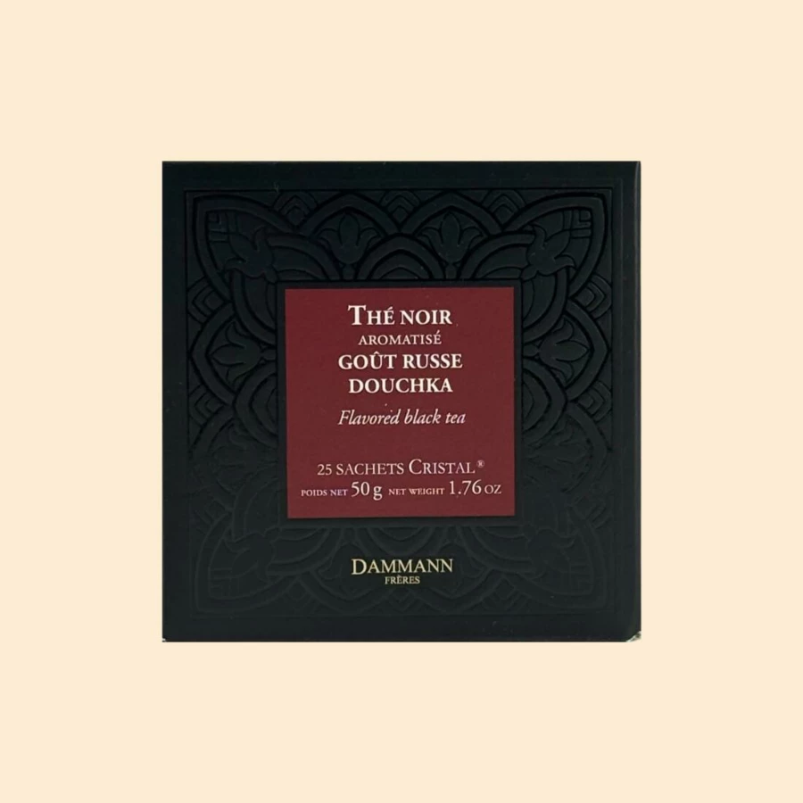 Boîte 25 sachets - Thé noir aromatisé "goût russe Douchka"