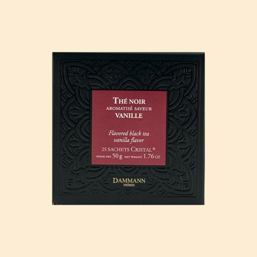 Boîte 25 sachets - Thé noir aromatisé saveur "Vanille"