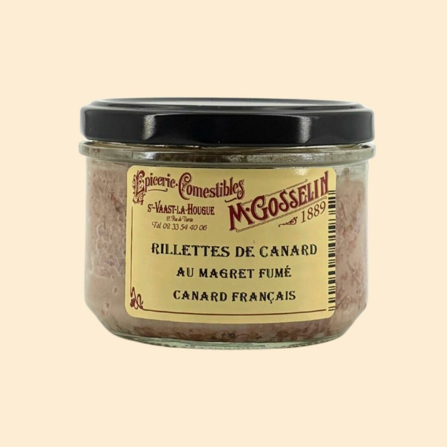 Rillettes de canard au magret fumé