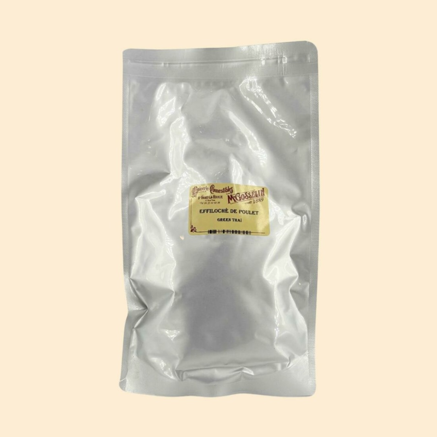 Effiloché de poulet green thaï
