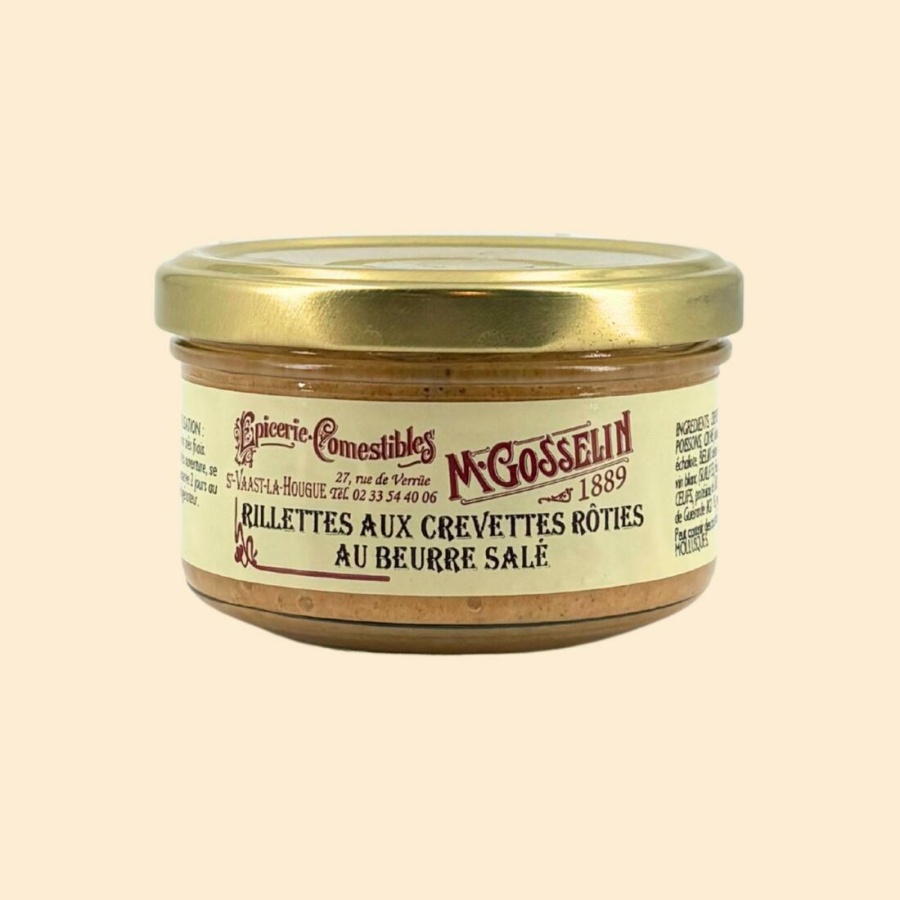 Rillettes aux crevettes rôties et au beurre salé