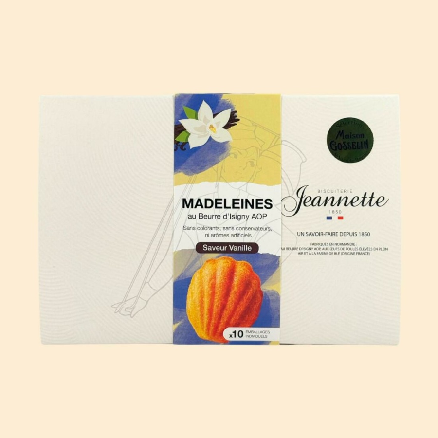 Boîte de 10 madeleines vanille