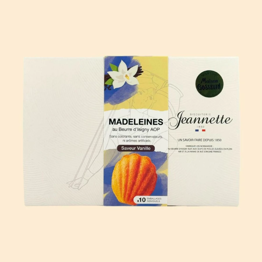 Boîte de 10 madeleines vanille