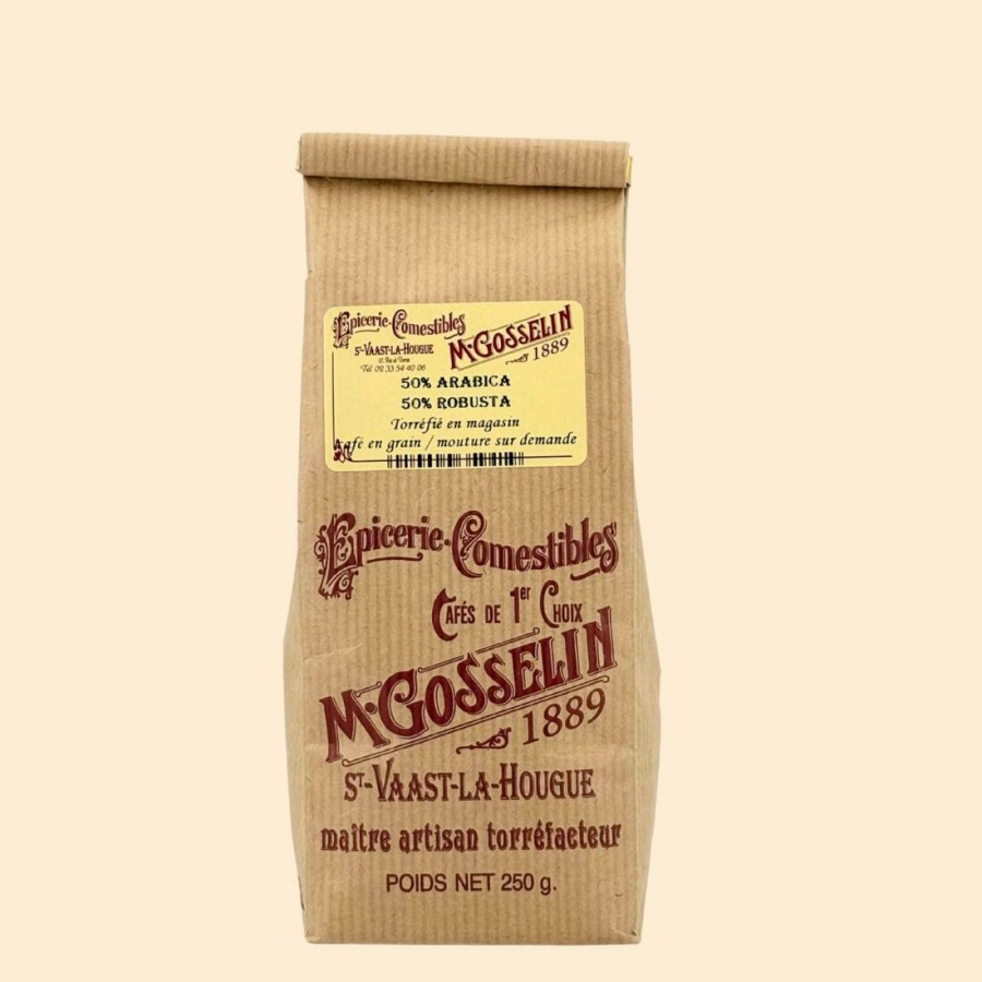 50% robusta - 50% arabica