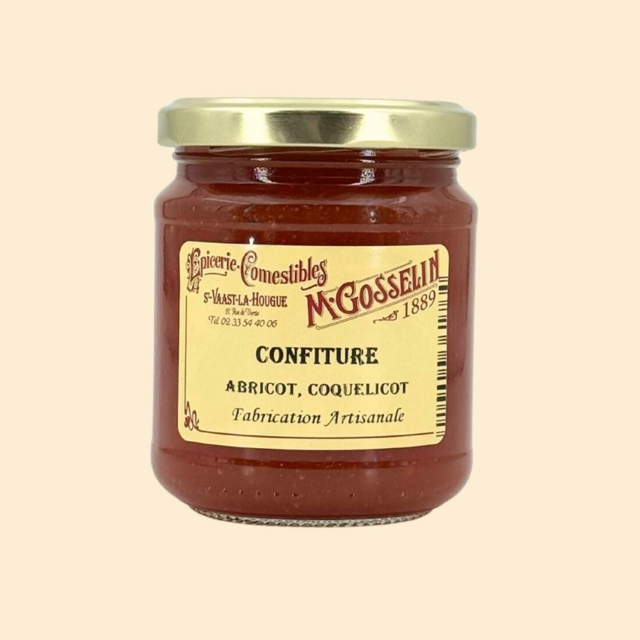 Confiture abricot, coquelicot
