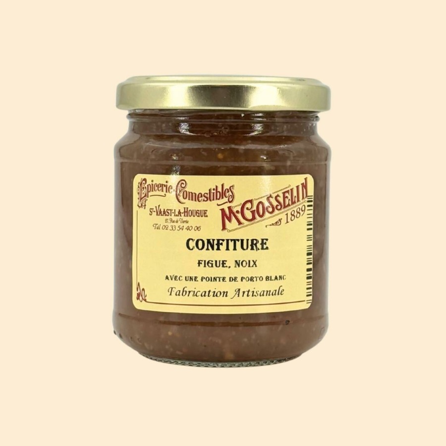 Confiture figue, noix "avec une pointe de porto blanc"