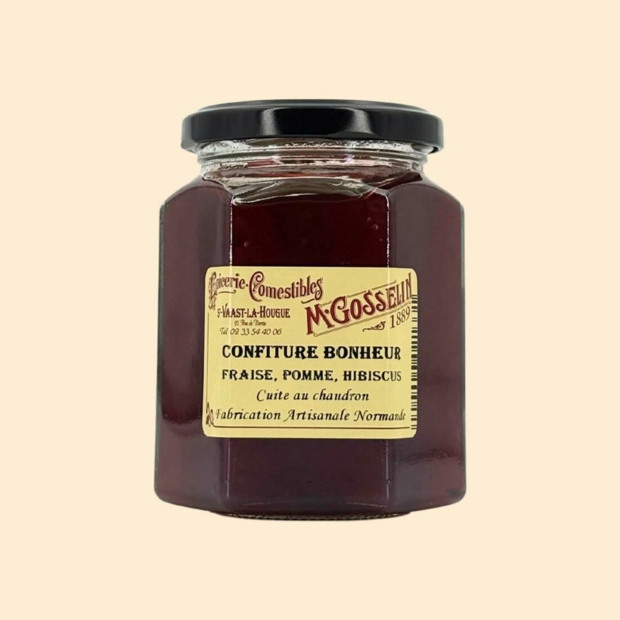 Confiture fraise, pomme, hibiscus