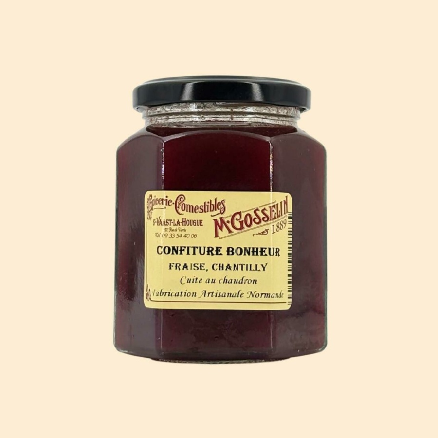 Confiture fraise, chantilly