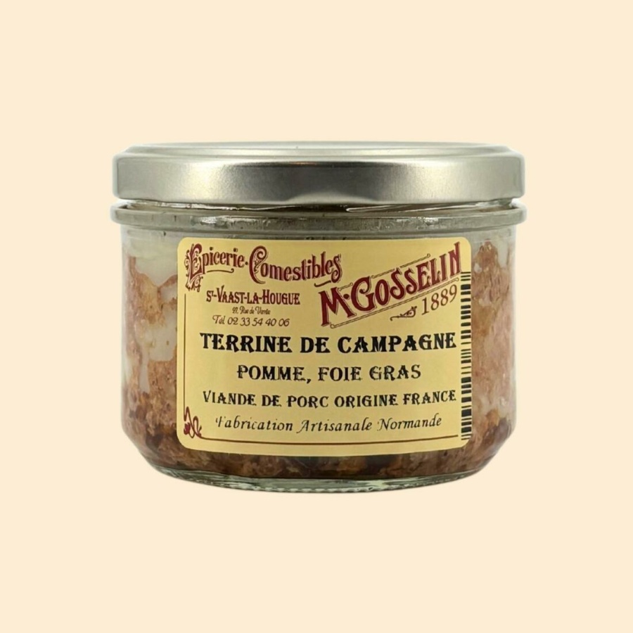 Terrine de campagne pomme, foie gras