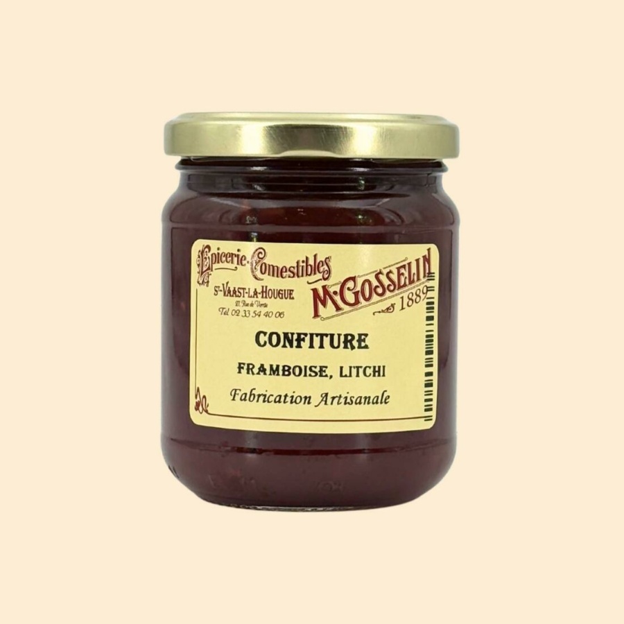 Confiture framboise, litchi