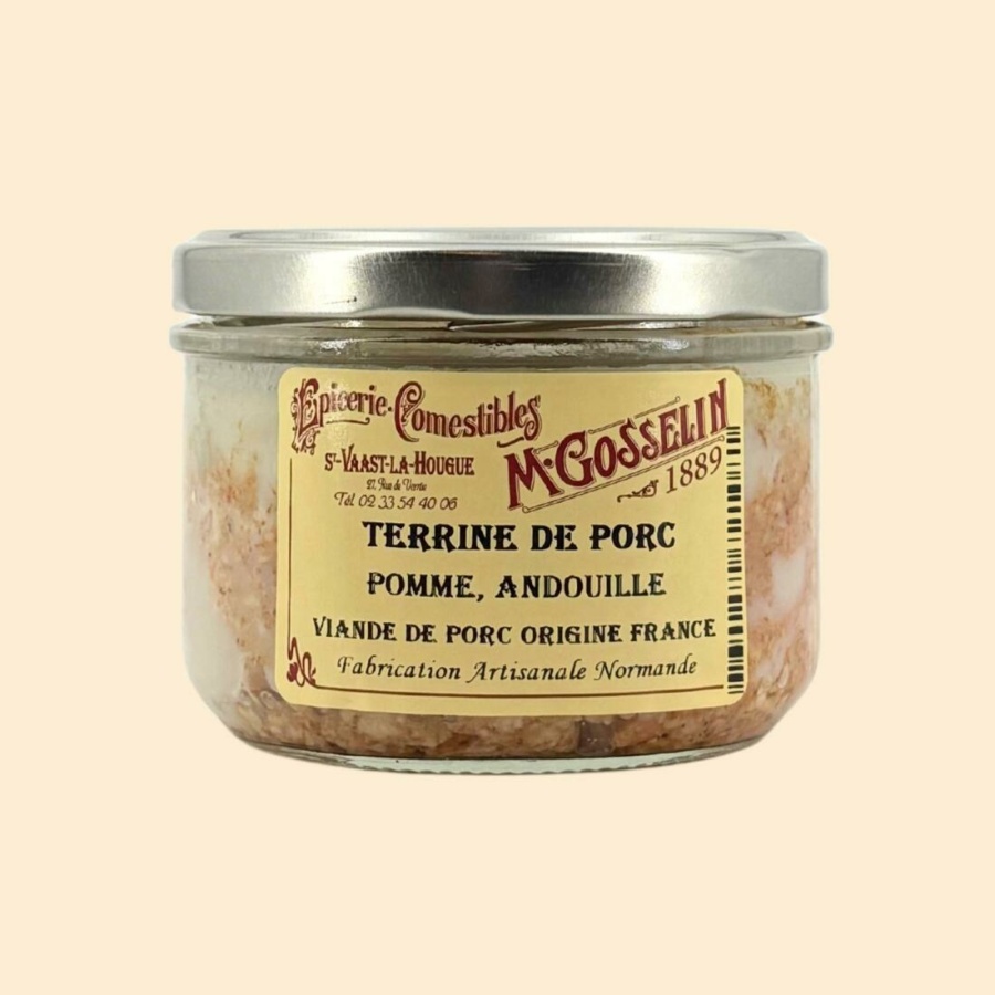 Terrine de porc pomme, andouille