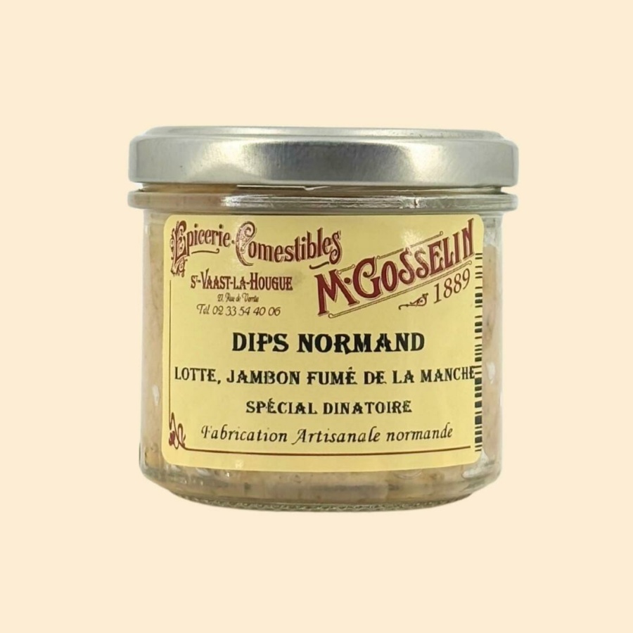 Dips normand lotte, jambon fumé de la Manche