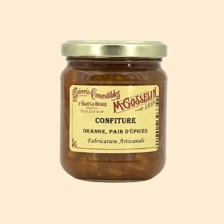 Confiture orange, pain d'épices