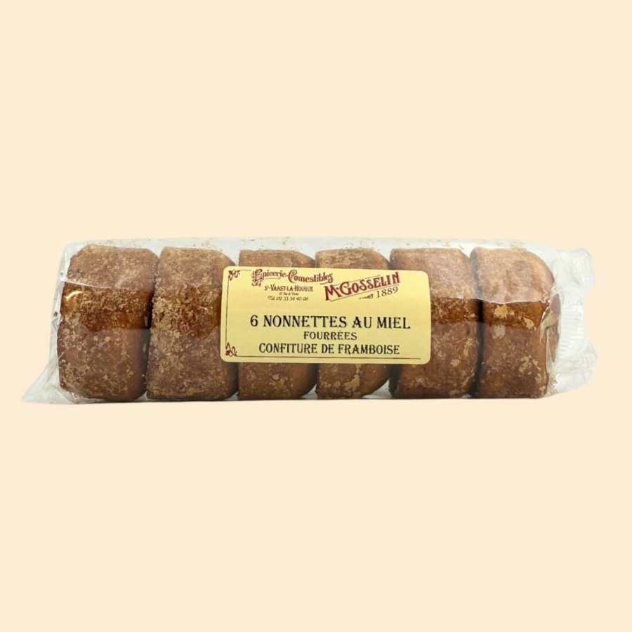 Nonnettes au miel fourrées à la confiture de framboise
