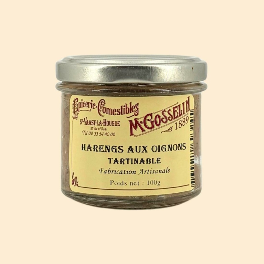 Harengs aux oignons rissolés (rillettes)