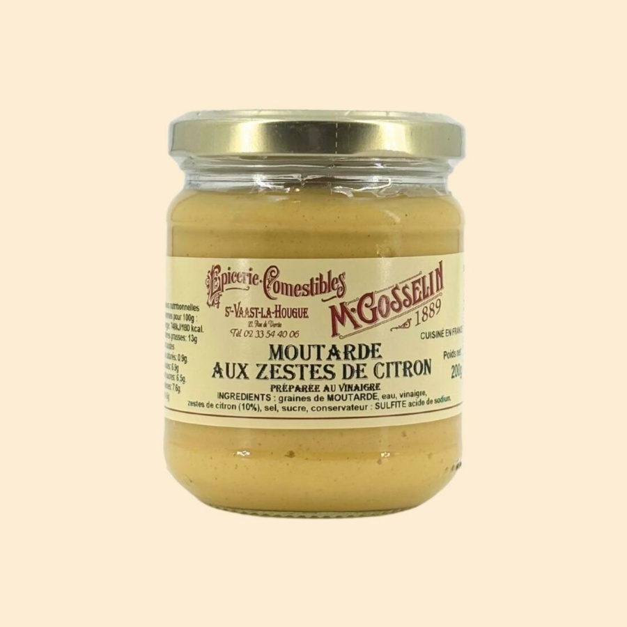 Moutarde aux zestes de citron