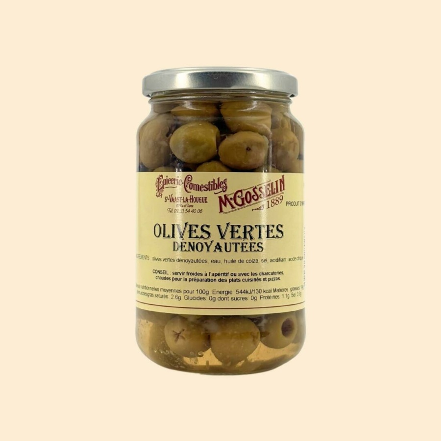 Olives vertes dénoyautées