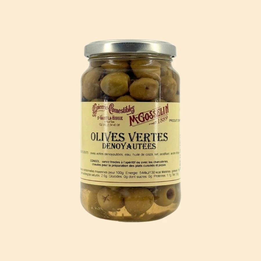 Olives vertes dénoyautées