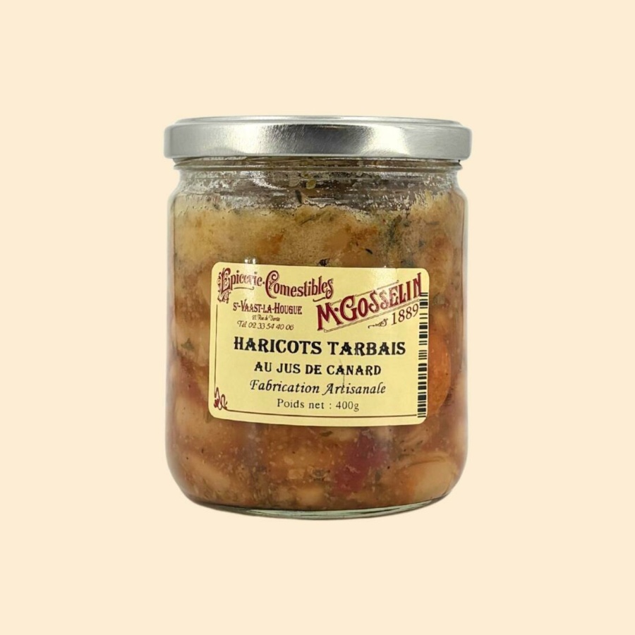 Haricots tarbais au jus de canard (sans conservateur)
