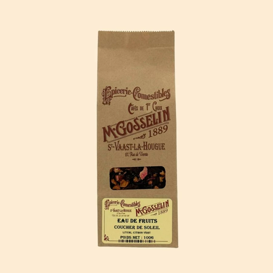 Eau de fruits "coucher de soleil"