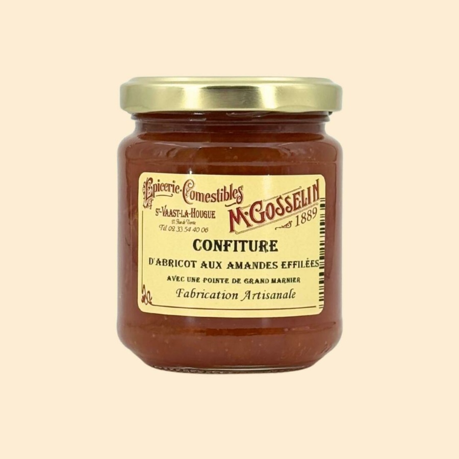 Confiture d'abricot aux amandes effilées "avec une pointe de grand Marnier"