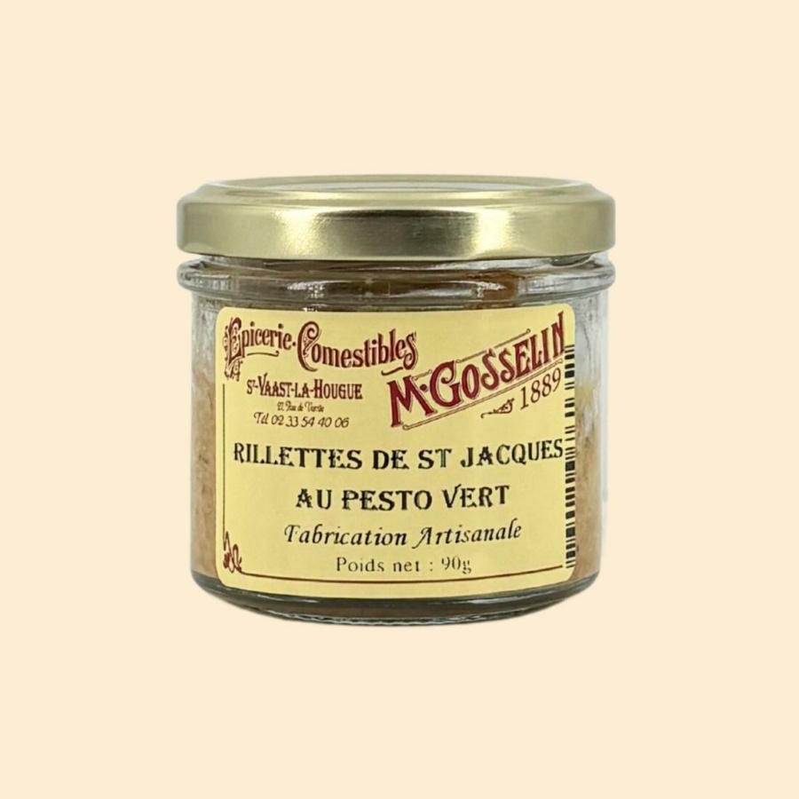Rillettes de saint jacques au pesto vert