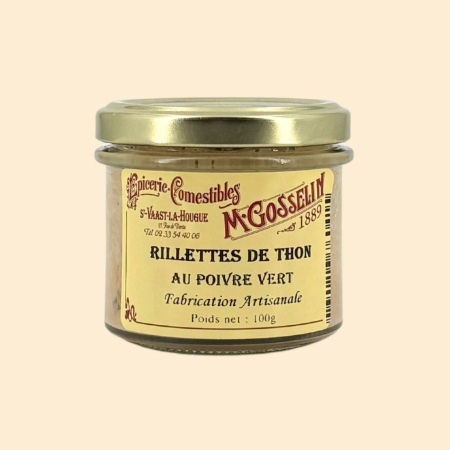 Rillettes de thon au poivre vert