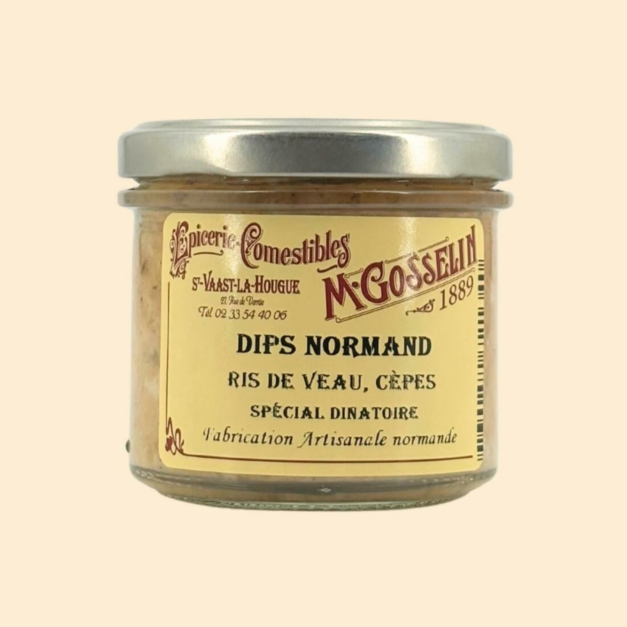 Dips normand ris de veau, cèpes