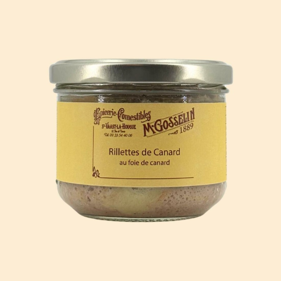 Rillettes de canard au foie de canard
