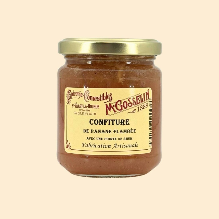 Confiture de banane flambée "avec une pointe de rhum"