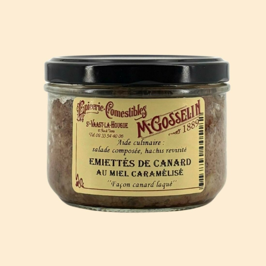 Émiettés de canard au miel caramélisé