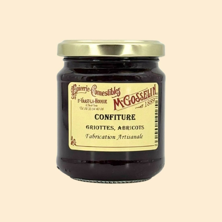 Confiture griotte, abricot