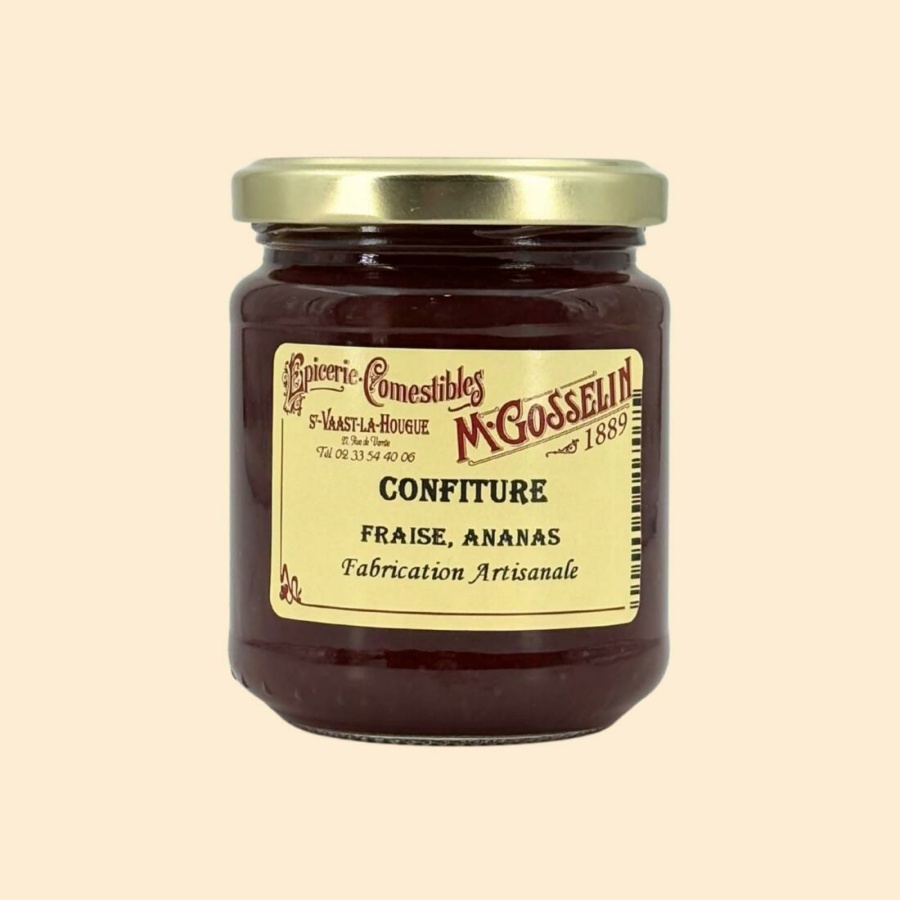 Confiture fraise, ananas