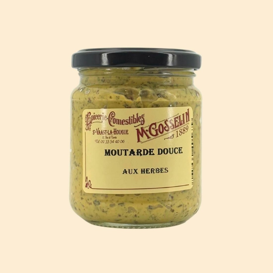 Moutarde douce aux herbes