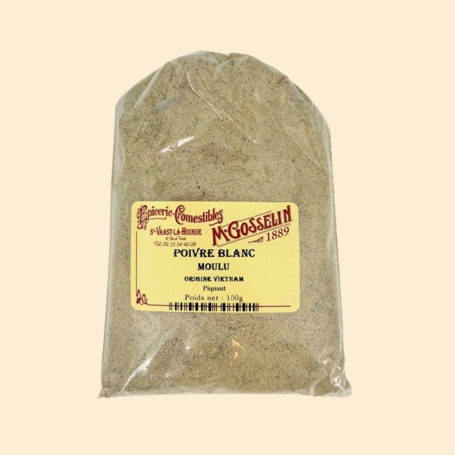 Poivre blanc moulu