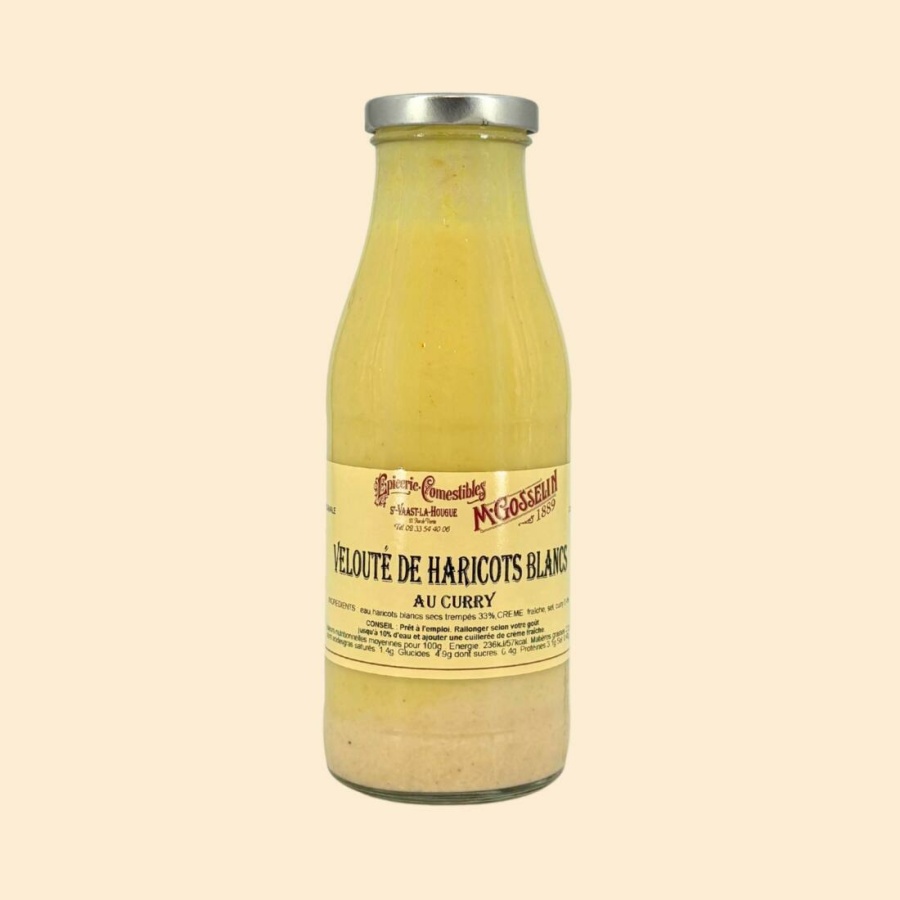 Velouté de haricots blancs au curry