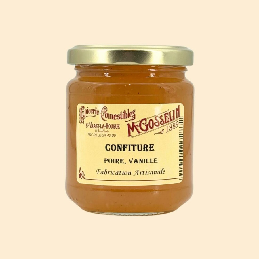 Confiture poire, vanille