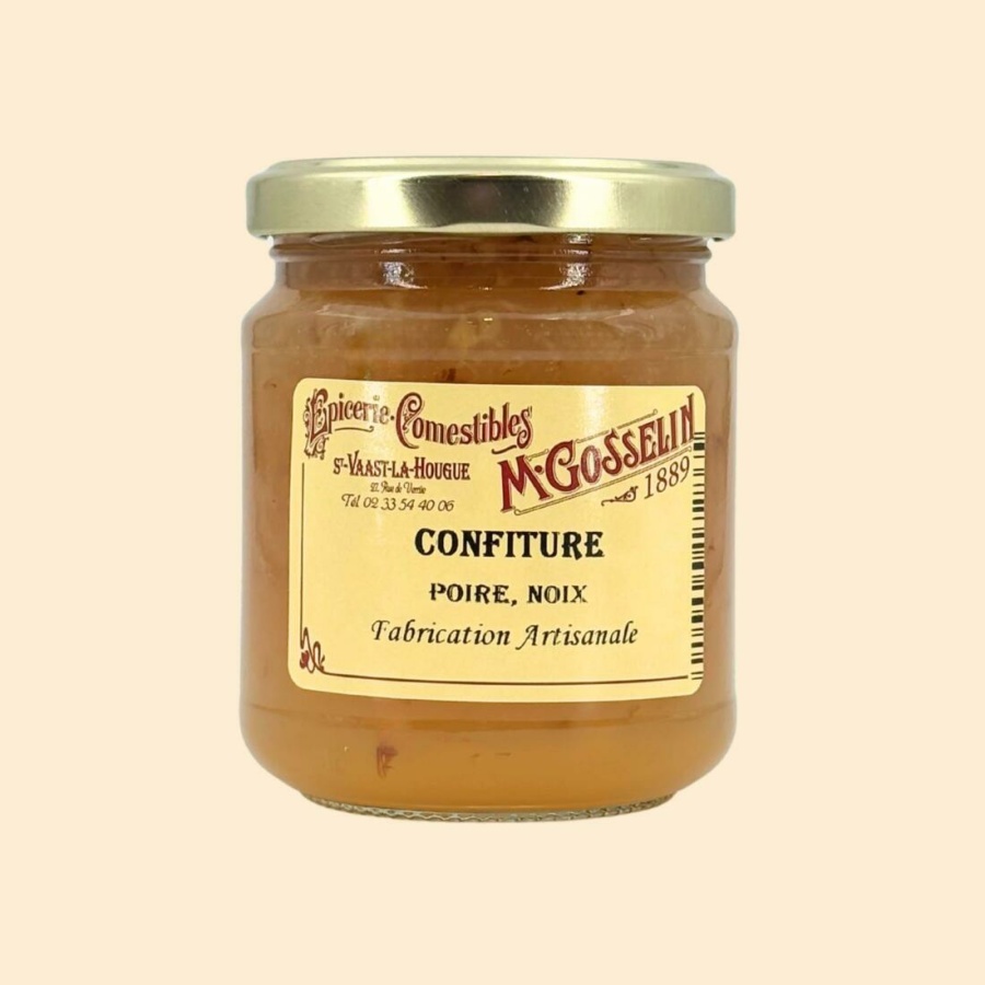 Confiture poire, noix