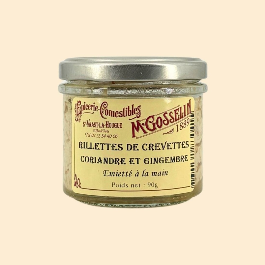 Rillettes de crevettes coriandre et gingembre