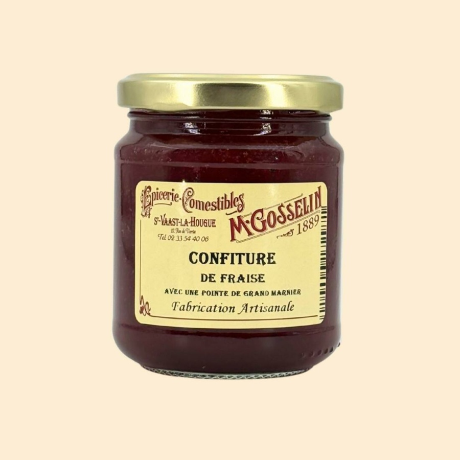 Confiture de fraise "avec une pointe de Grand Marnier"