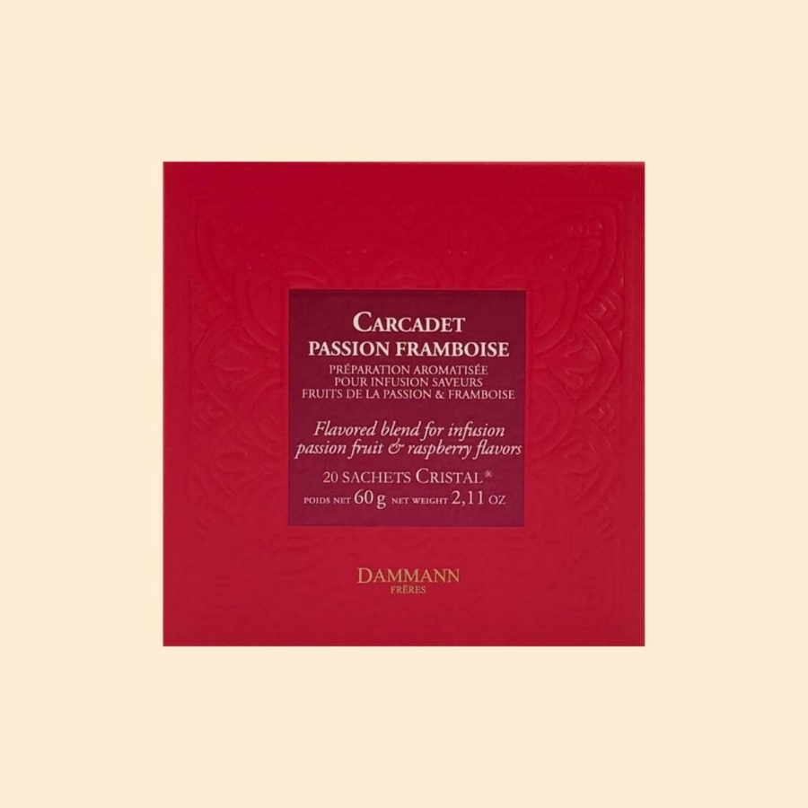Boîte 20 sachets - Carcadet passion framboise