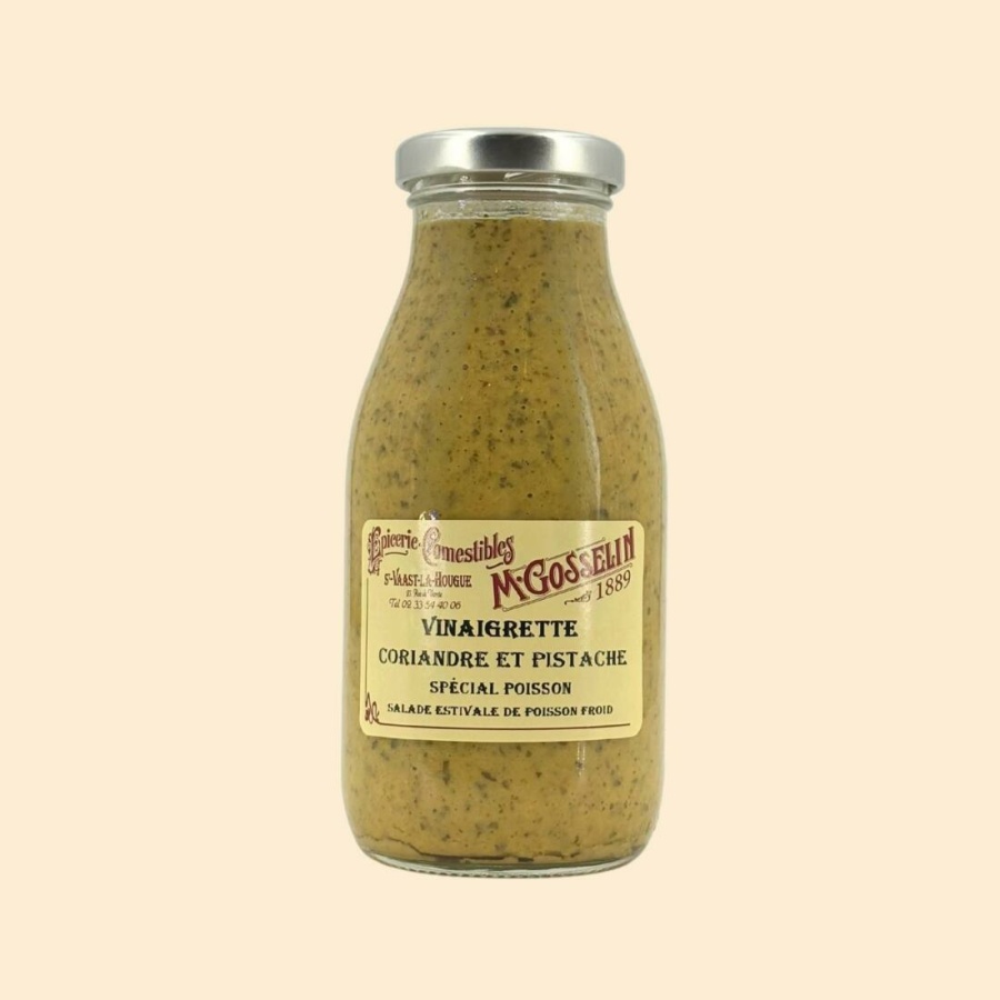 Vinaigrette coriandre et pistache (spéciale poisson)
