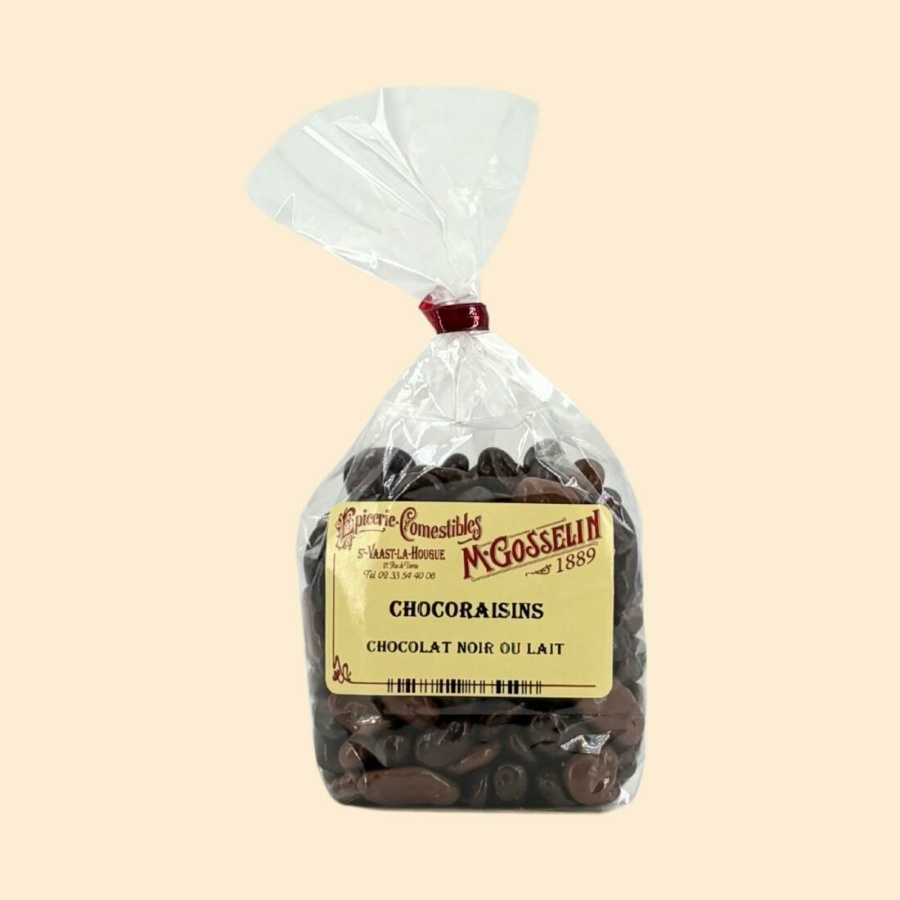 Chocoraisins (chocolat noir ou lait)