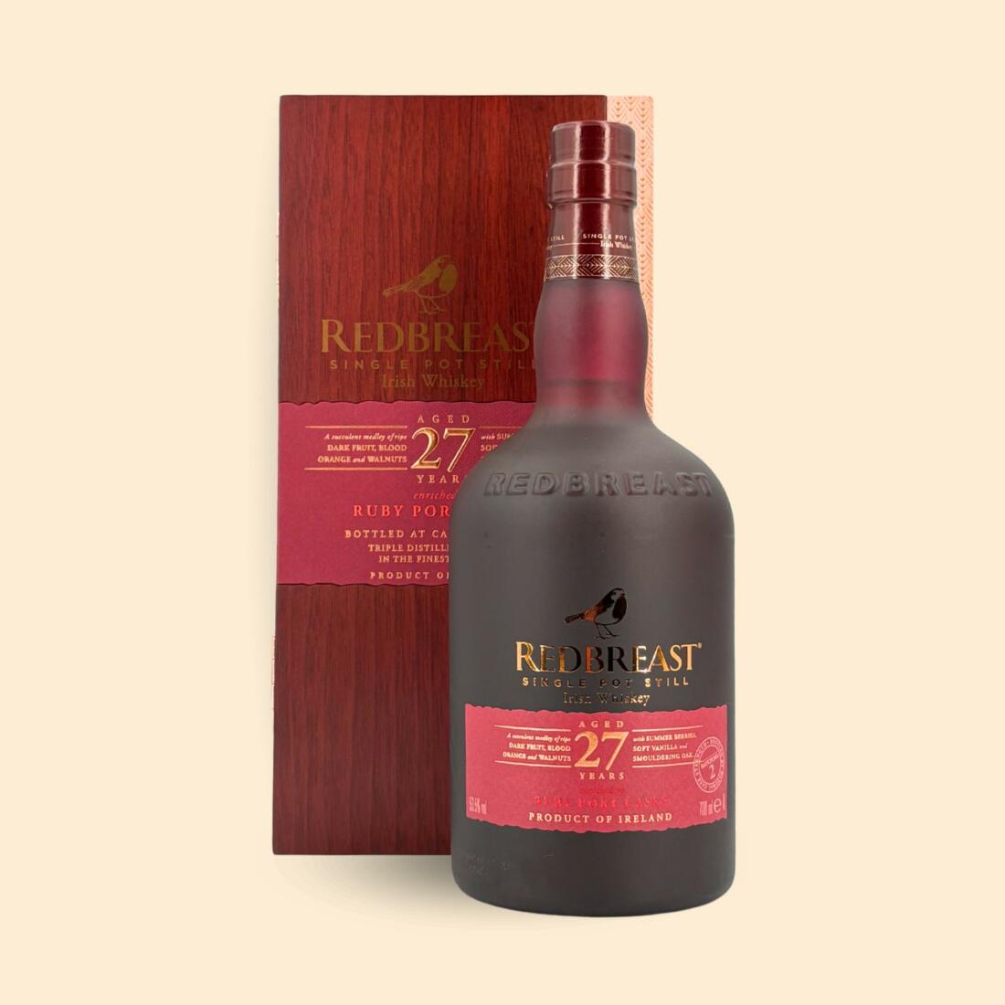 REDBREAST 27 ANS SINGLE POT STILL PORT PIPE 53,5°
