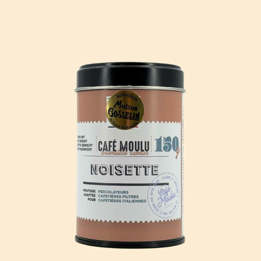 Café moulu aromatisé noisette
