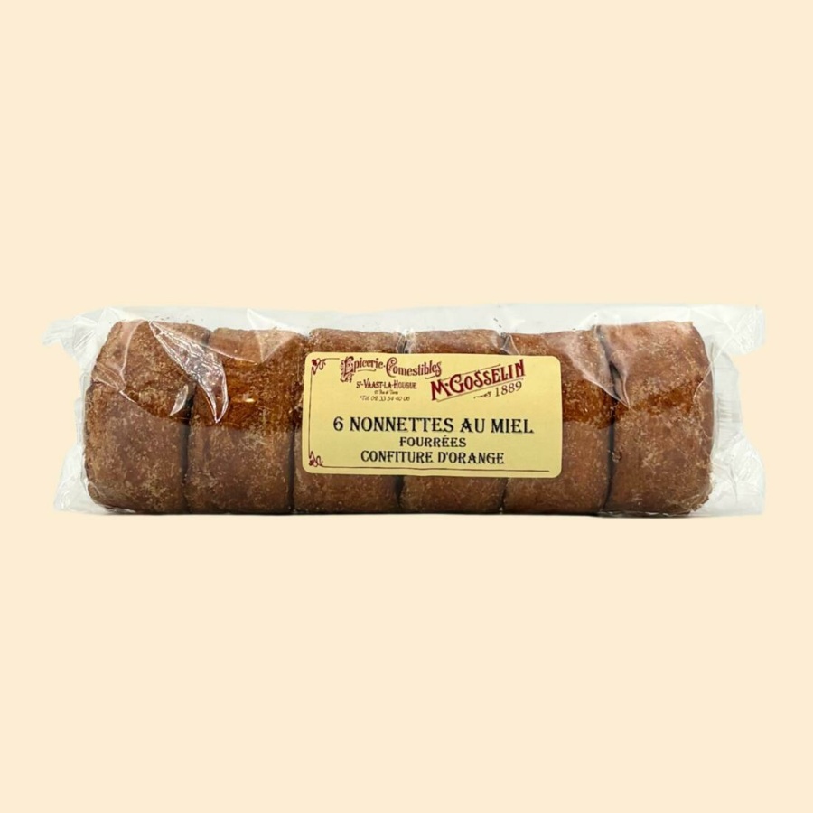 Nonnettes au miel fourrées à la confiture d'orange