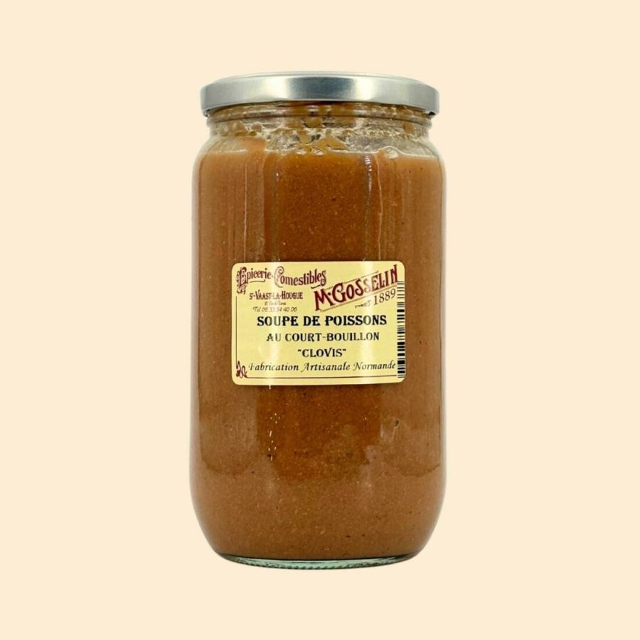 Soupe de poissons au court bouillon "Clovis"